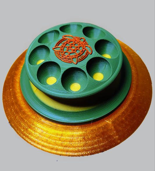 The SandTurtle (Olive🫒, Orange 🍊, Gold 🪙) W/ 6" Hook and Loop Backer