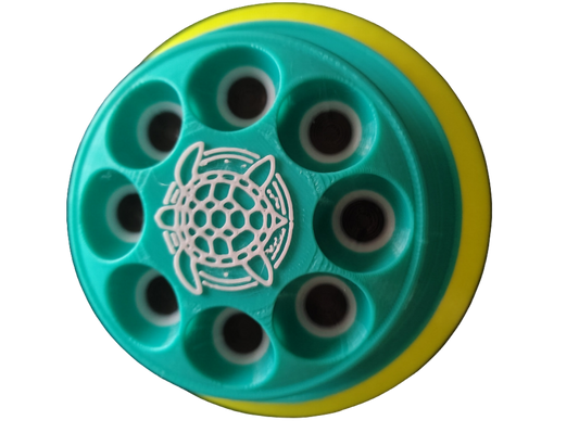 The SandTurtle (Mint ❄️, Gray 🌪️, Yellow 🫠) W/ 5" Hook and Loop Backer