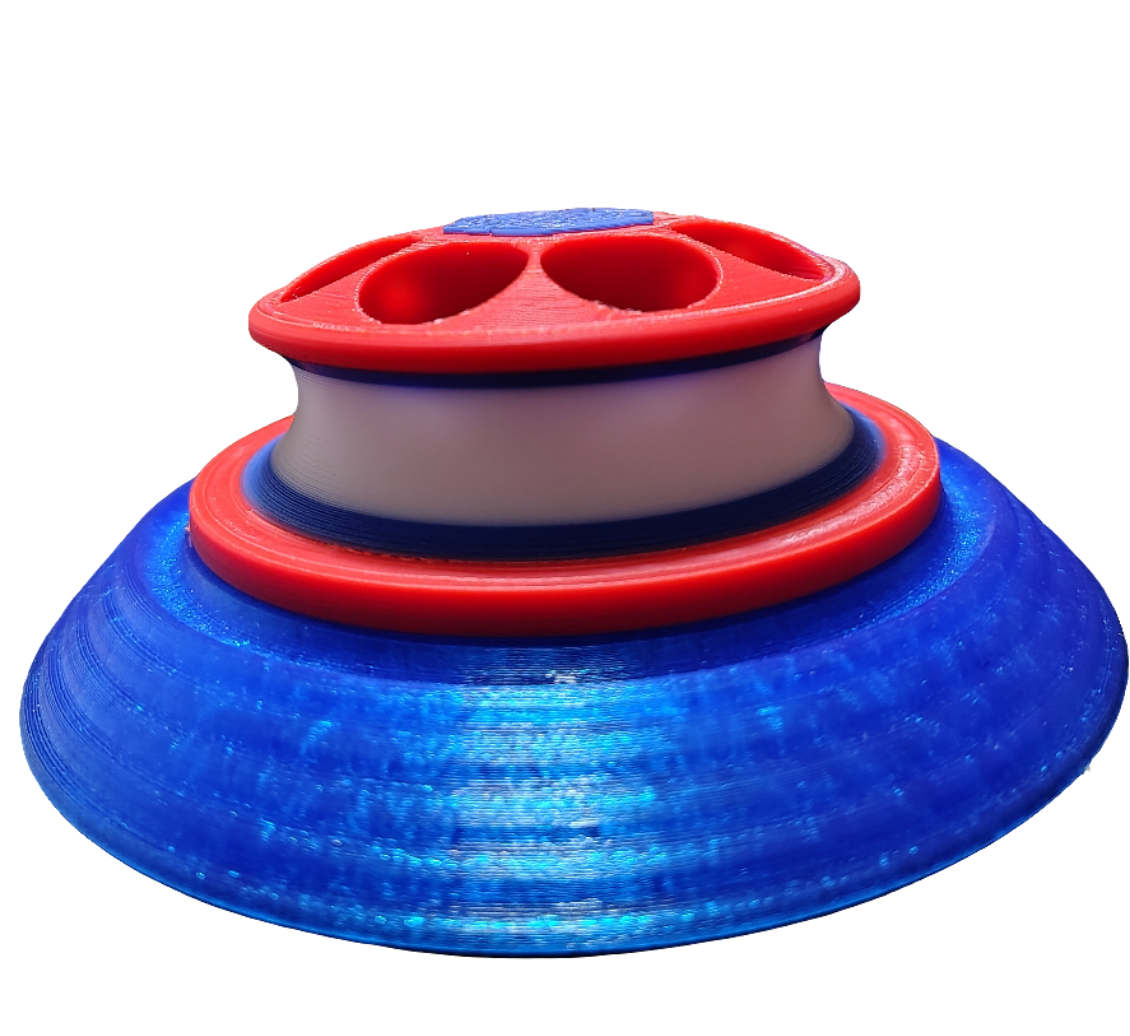 The SandTurtle πΊπΈ (Red π΄, White π»ββοΈ , Blue π₯Ά) W/ 6" Hook and Loop Backer