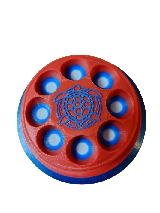 The SandTurtle πΊπΈ (Red π΄, White π»ββοΈ , Blue π₯Ά) W/ 5" Hook and Loop Backer