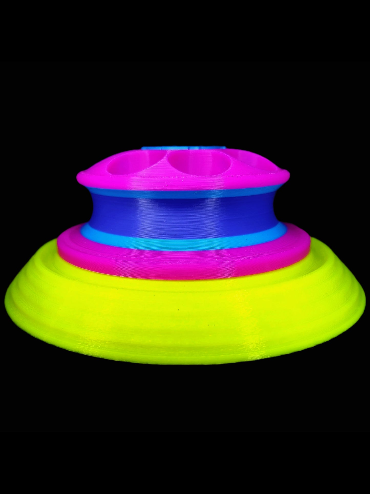 The SandTurtle (Purple 💜, Magenta 💗, Cyan 🩵) W/ 6" Hook and Loop Backer