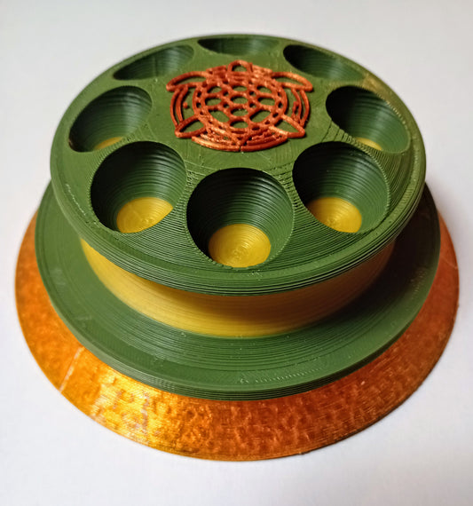 The SandTurtle (Olive🫒, Orange 🍊, Gold 🪙) W/ 5" Hook and Loop Backer