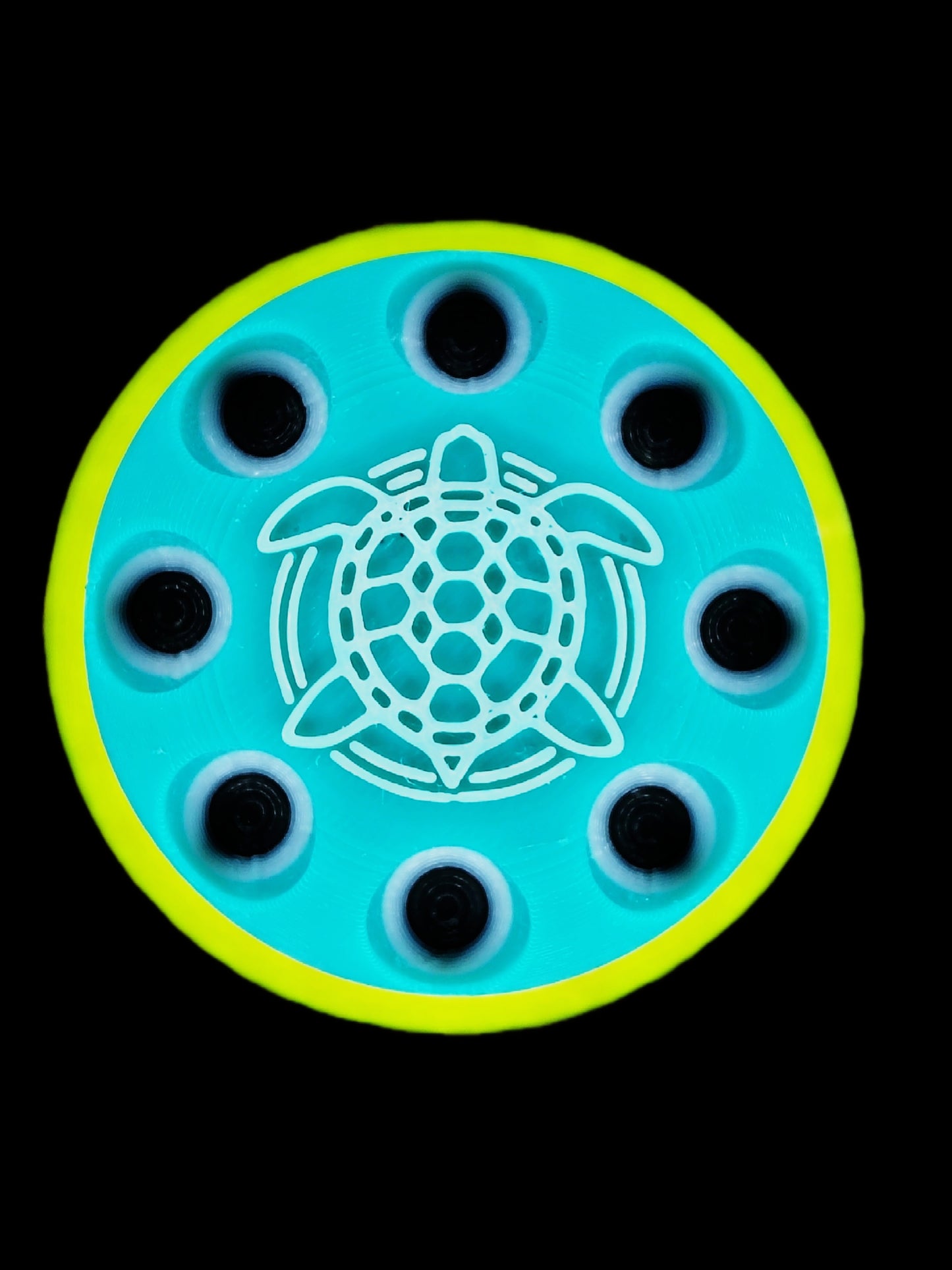 The SandTurtle Mini (Mint ❄️, Gray 🌪️, Yellow 🫠) W/ 3″ Hook and Loop Backer