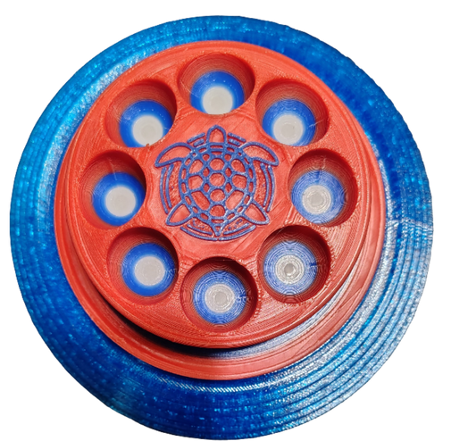 The SandTurtle 🇺🇸 (Red 🔴, White 🐻‍❄️ , Blue 🥶) W/ 6" Hook and Loop Backer