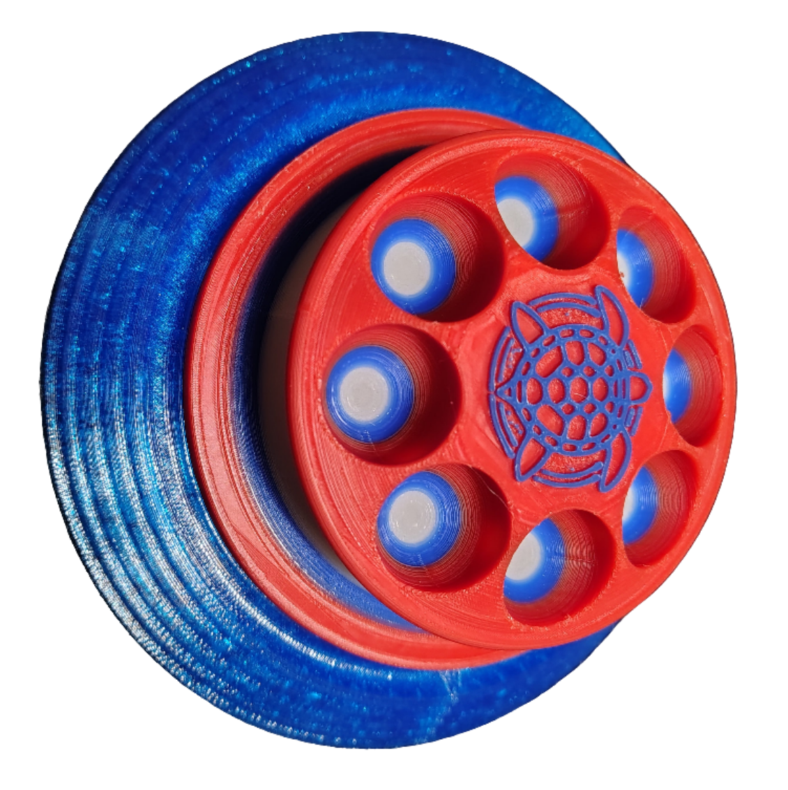 The SandTurtle 🇺🇸 (Red 🔴, White 🐻‍❄️ , Blue 🥶) W/ 6" Hook and Loop Backer