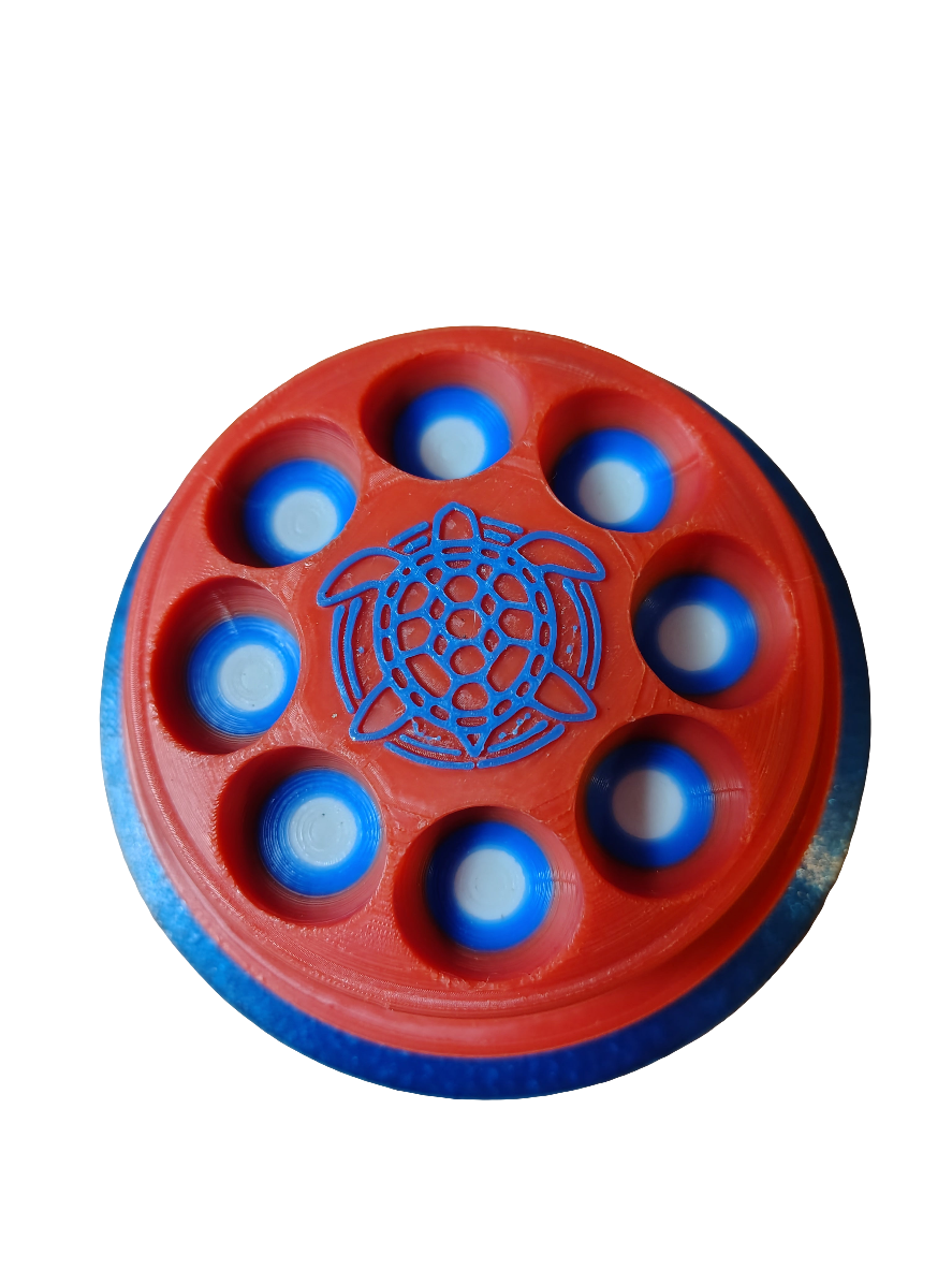 The SandTurtle 🇺🇸 (Red 🔴, White 🐻‍❄️ , Blue 🥶) W/ 5" Hook and Loop Backer