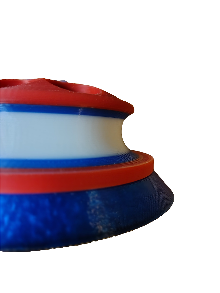 The SandTurtle 🇺🇸 (Red 🔴, White 🐻‍❄️ , Blue 🥶) W/ 5" Hook and Loop Backer