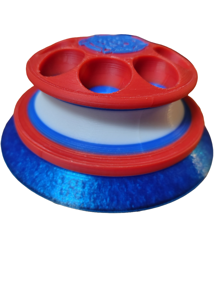 The SandTurtle 🇺🇸 (Red 🔴, White 🐻‍❄️ , Blue 🥶) W/ 5" Hook and Loop Backer