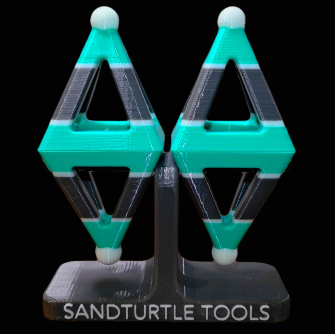 SandTurtle Tools Pro Riser Set – 2.5" Workpiece Elevation Stands (150 lb+ Support Each)