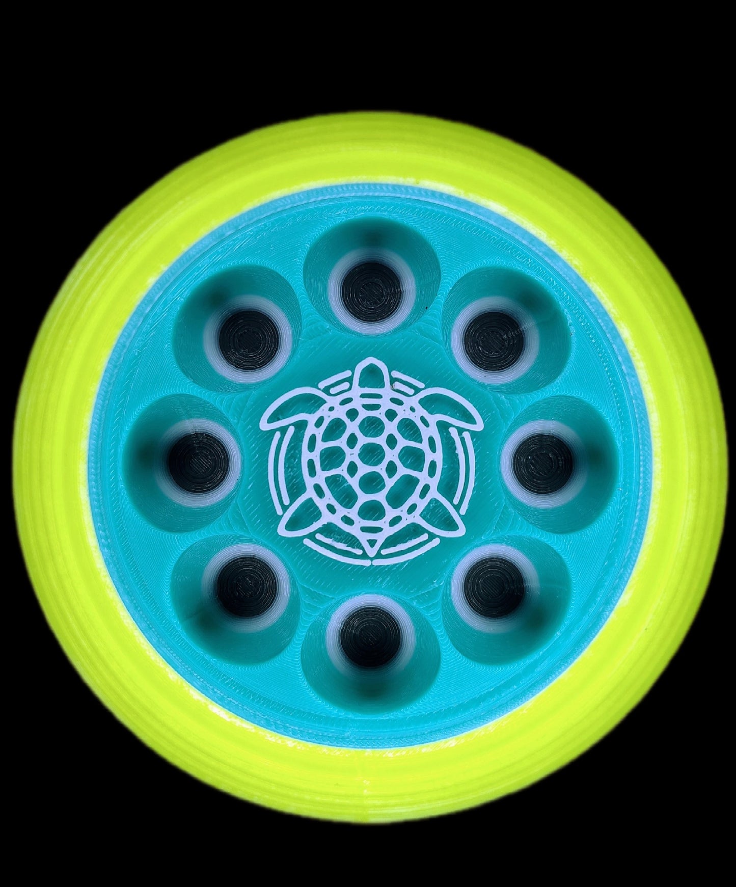 The SandTurtle (Mint ❄️, Gray 🌪️, Yellow 🫠) W/ 6" Hook and Loop Backer